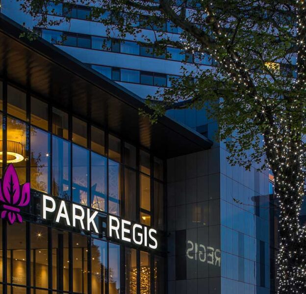 Park Regis Birmingham External night