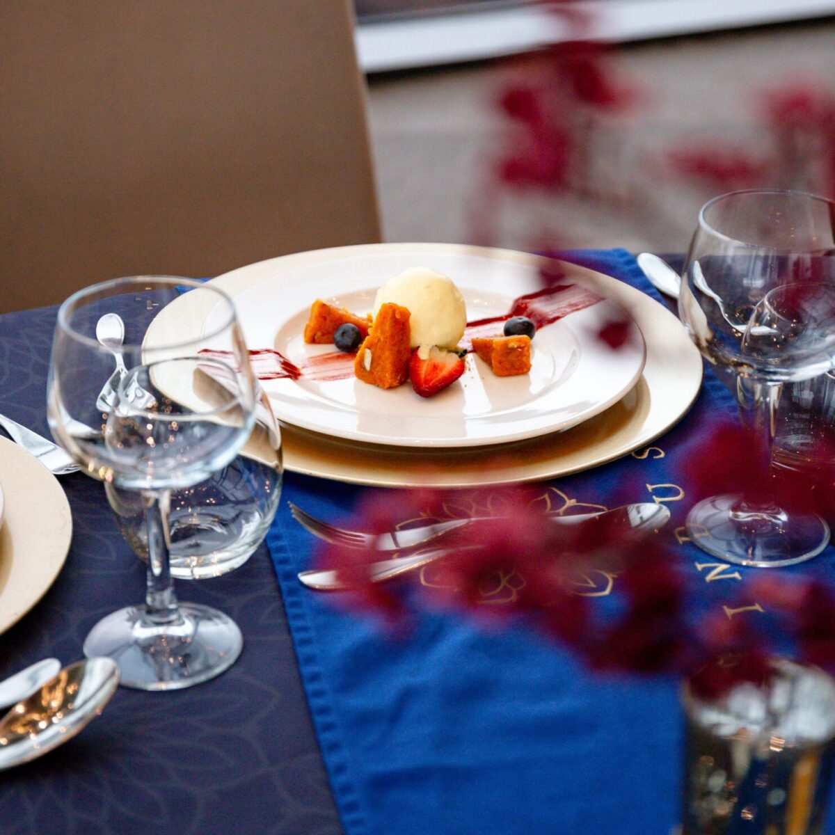 A traditional Indian dessert dish: Gulab Jamun