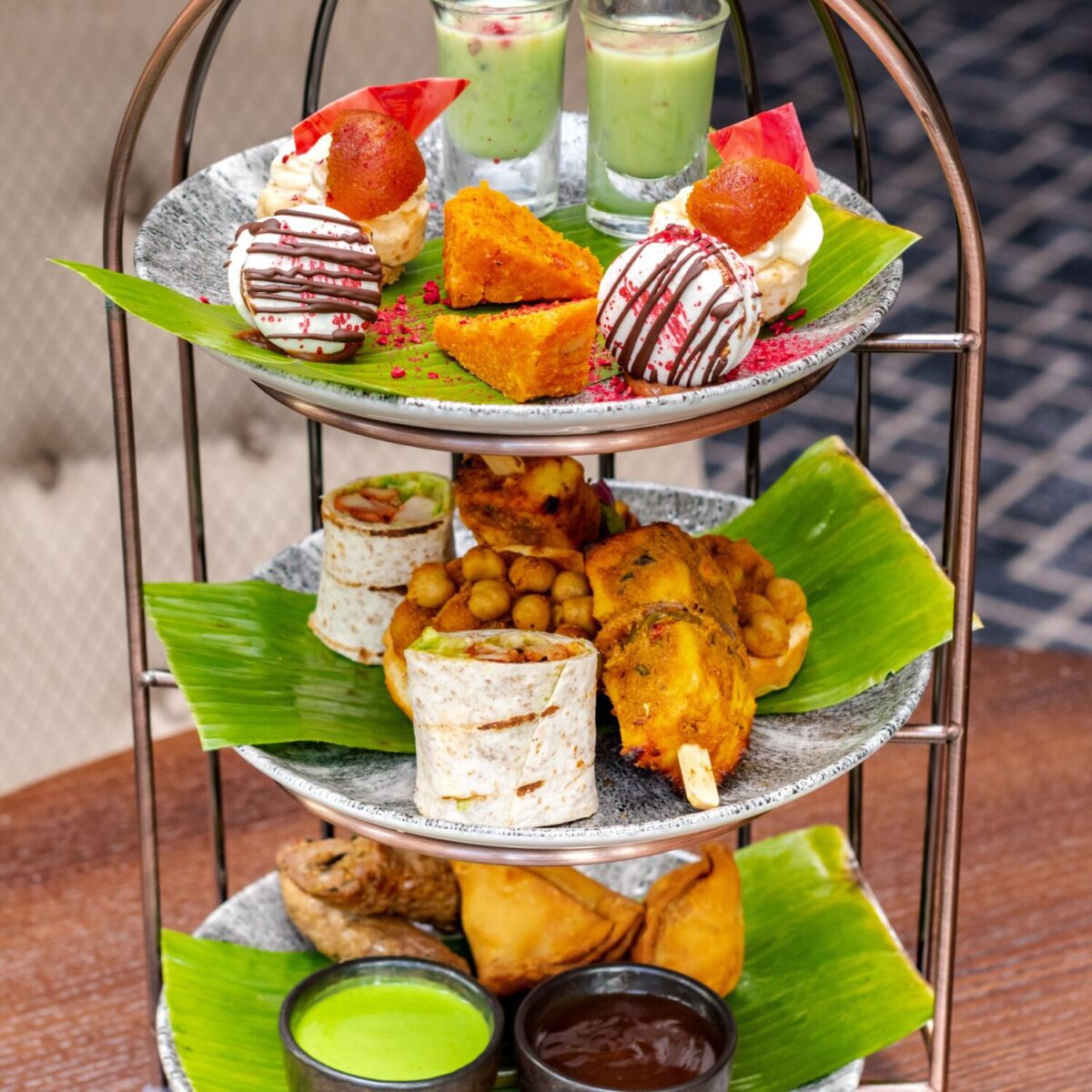 Afternoon Tea infused with traditional Indian savories.